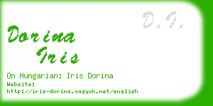 dorina iris business card